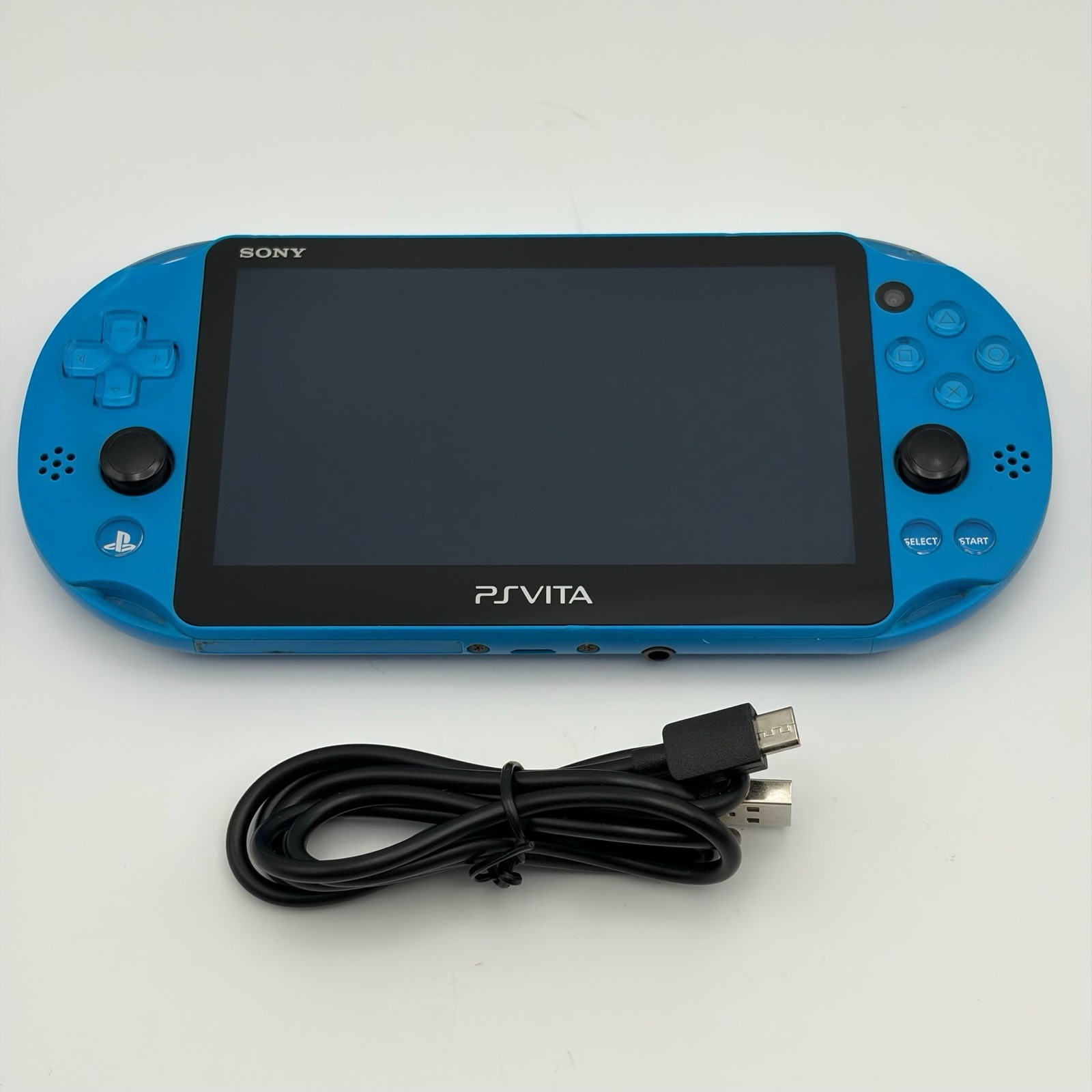 SONY PS Vita PCH-2000 Console Blue Very Good Fast Shipping No joystick drift.
