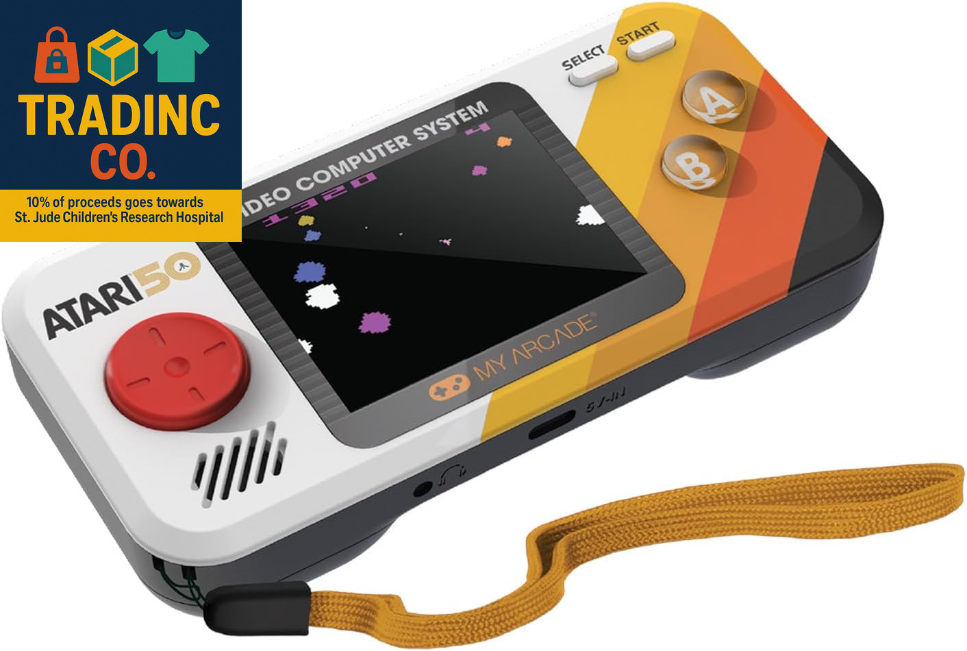 Atari Pocket Player Pro: Handheld Portable Video Game Console with 100 Games, 2.