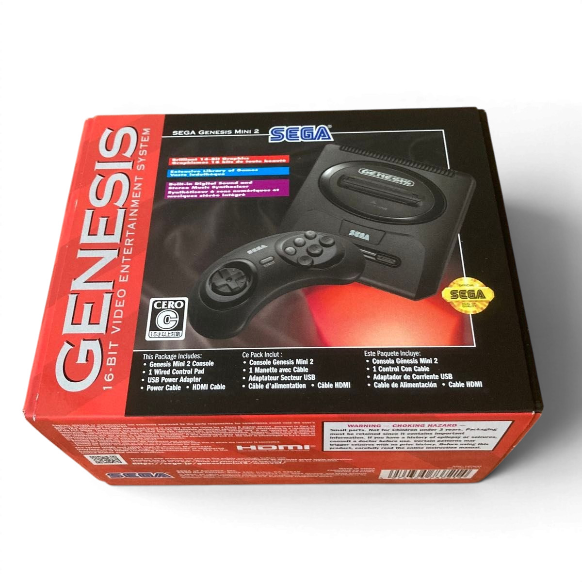 SEGA Genesis Mini 2 Game Console 60 Classic Bonus Games MK-16300 w/Box #179