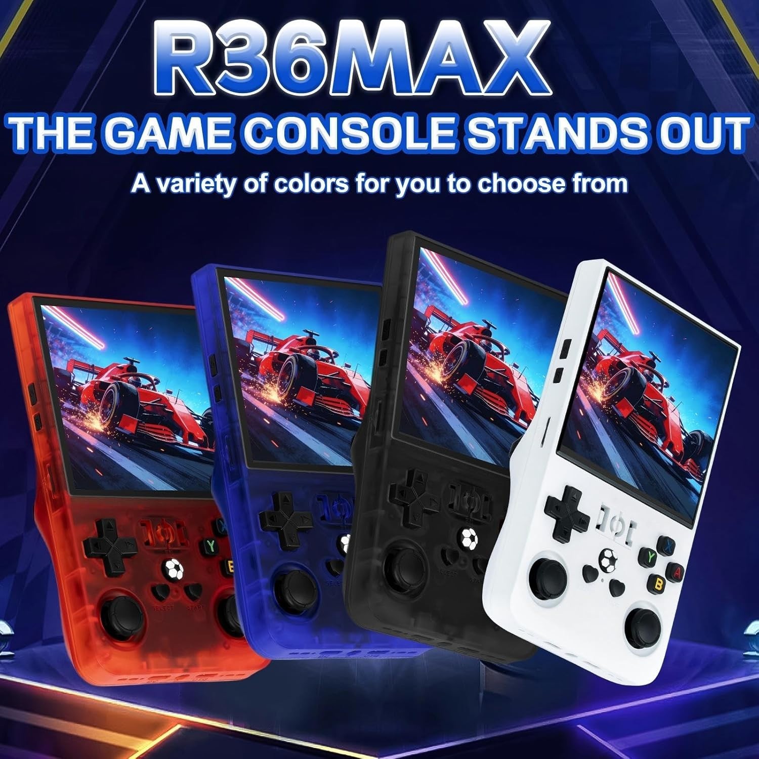 R36MAX Handheld Game Console – 4.0-Inch Screen, Support 22000+Classic Games,1…