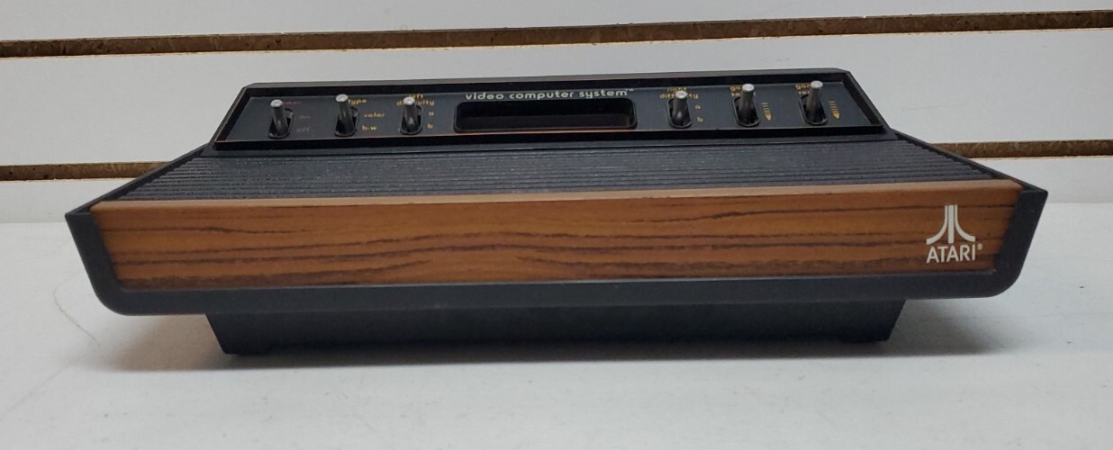 Atari 2600 Console w/Hookups, OEM Controllers & 7 Games – Lot #3 *Read*
