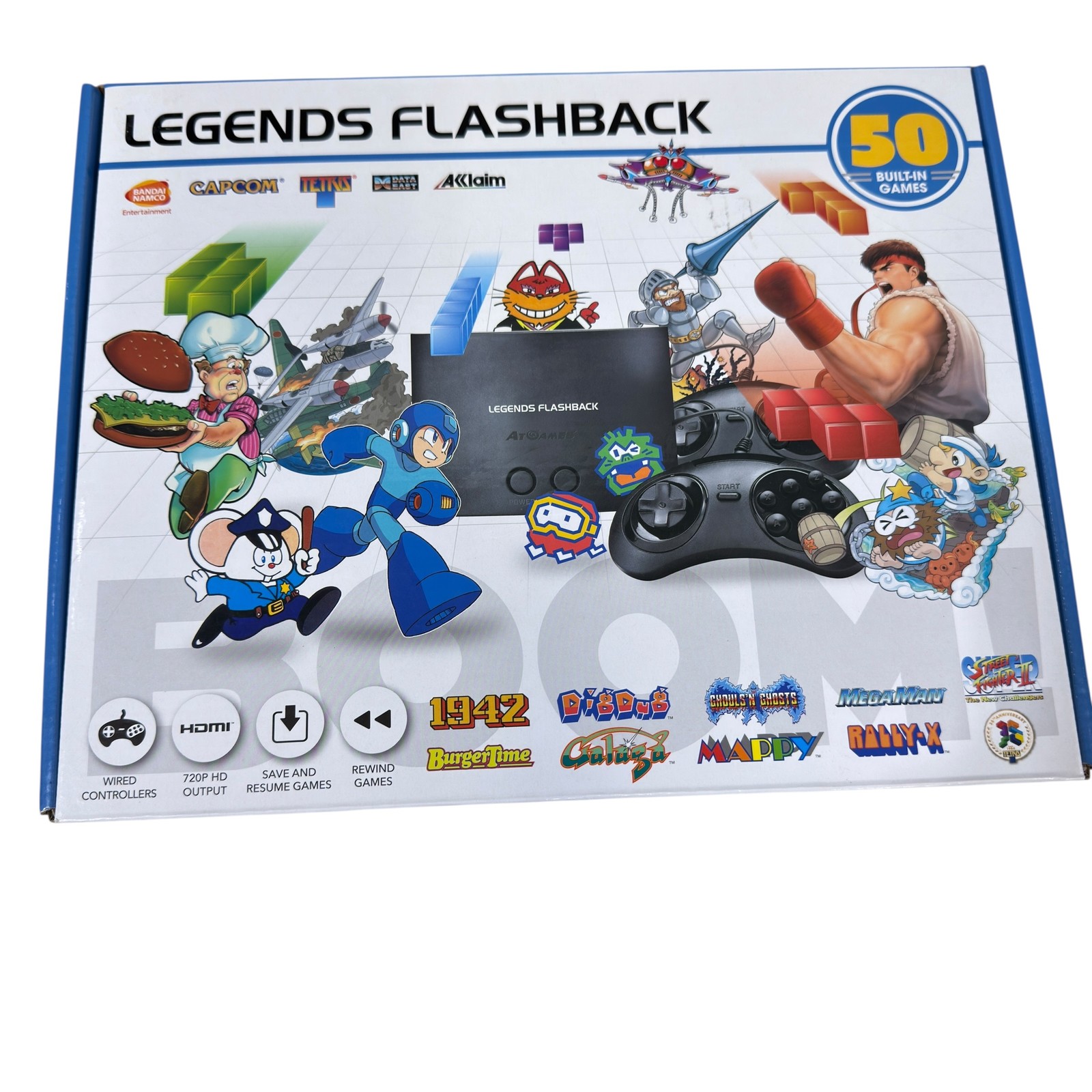 AtGames Legends Flashback Console 50 Built-In Games HDMI 720p HD Output NEW