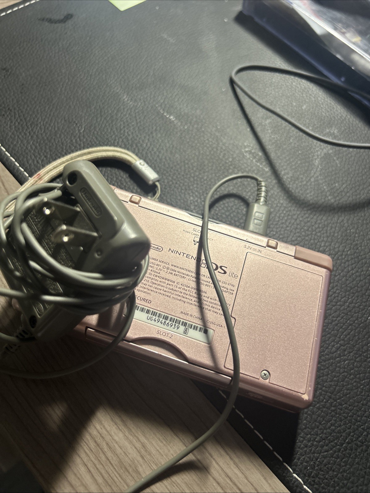 Nintendo DS Lite Handheld Console with Stylus and Wall Charger – Coral Pink W/ga