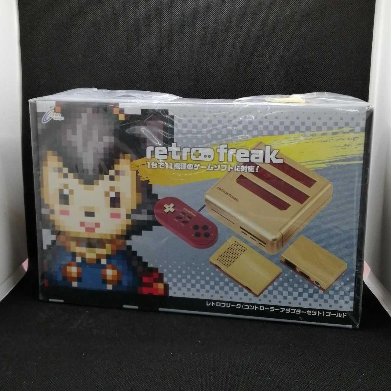 Retro Freak Gold Controller Adapter Set Cyber Gadget CY-RF-BGL Brand New Japan