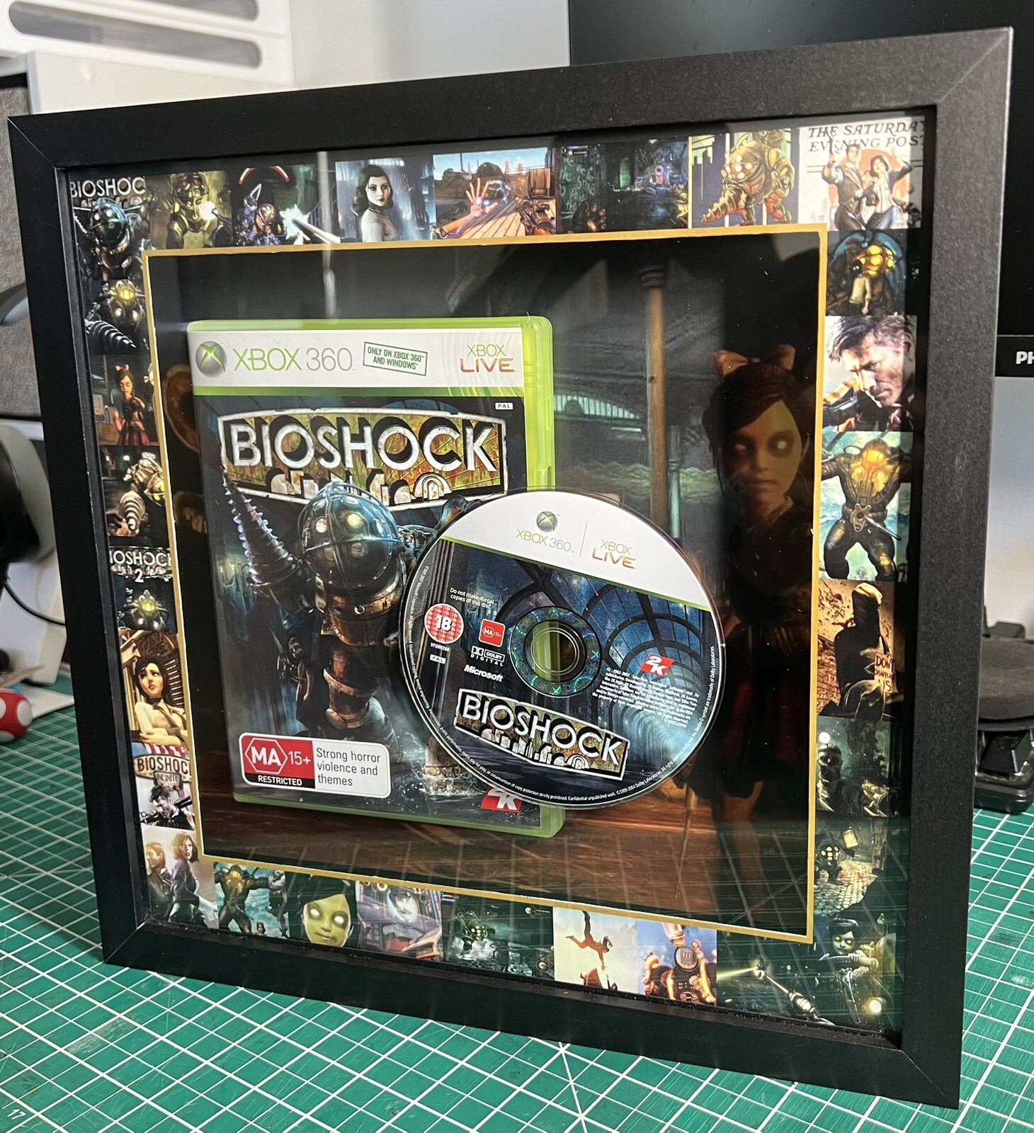 Xbox 360 Bioshock Game Framed Tech Art