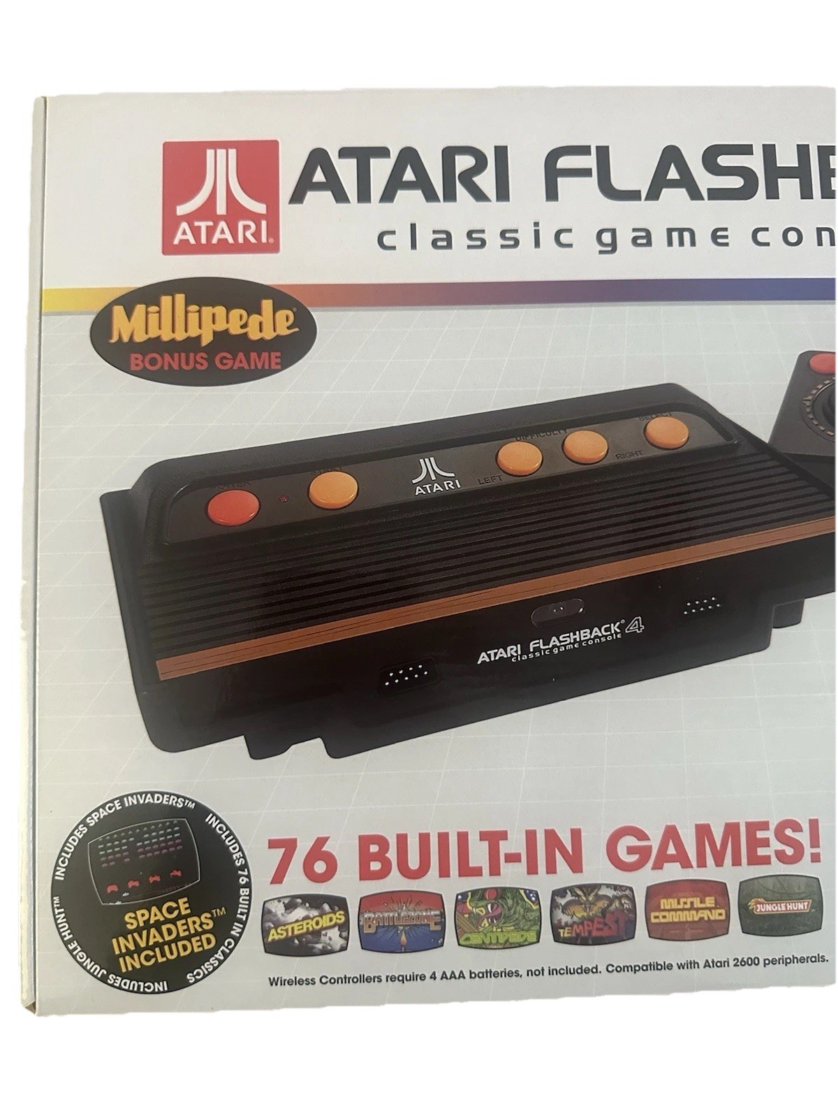 Atari Flashback 4 Classic Game Console Special Edition 76 Built In Games w/ Box