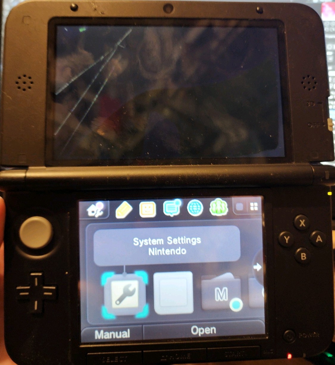 NINTENDO 3DS XL BLACK Handheld Console Tested and Working (READ DESC)