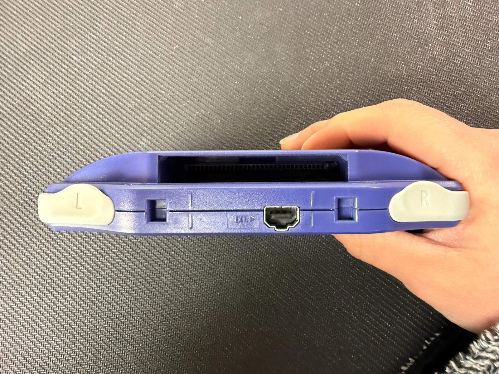 Nintendo Game Boy Advance GBA AGB-001 – Indigo Purple – See Video