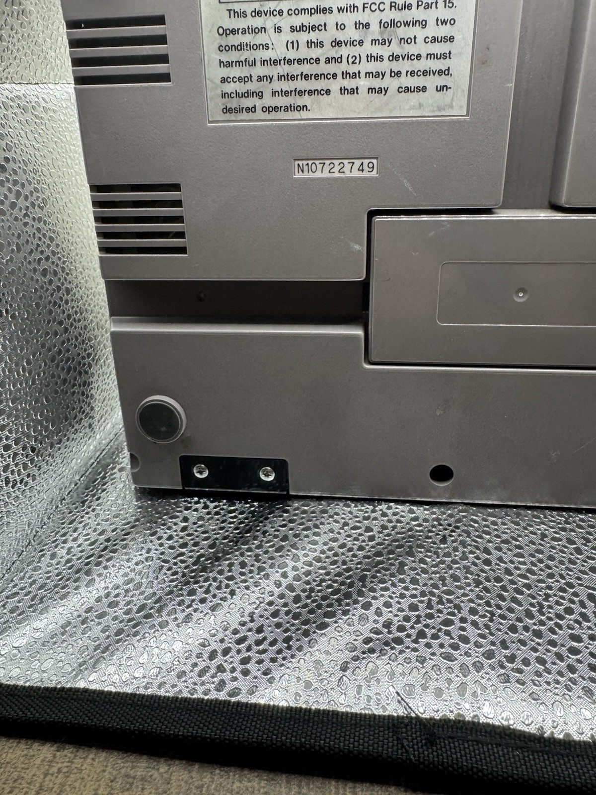 Nintendo NES-001 Console Original -Gray – Tested & Working Console Only