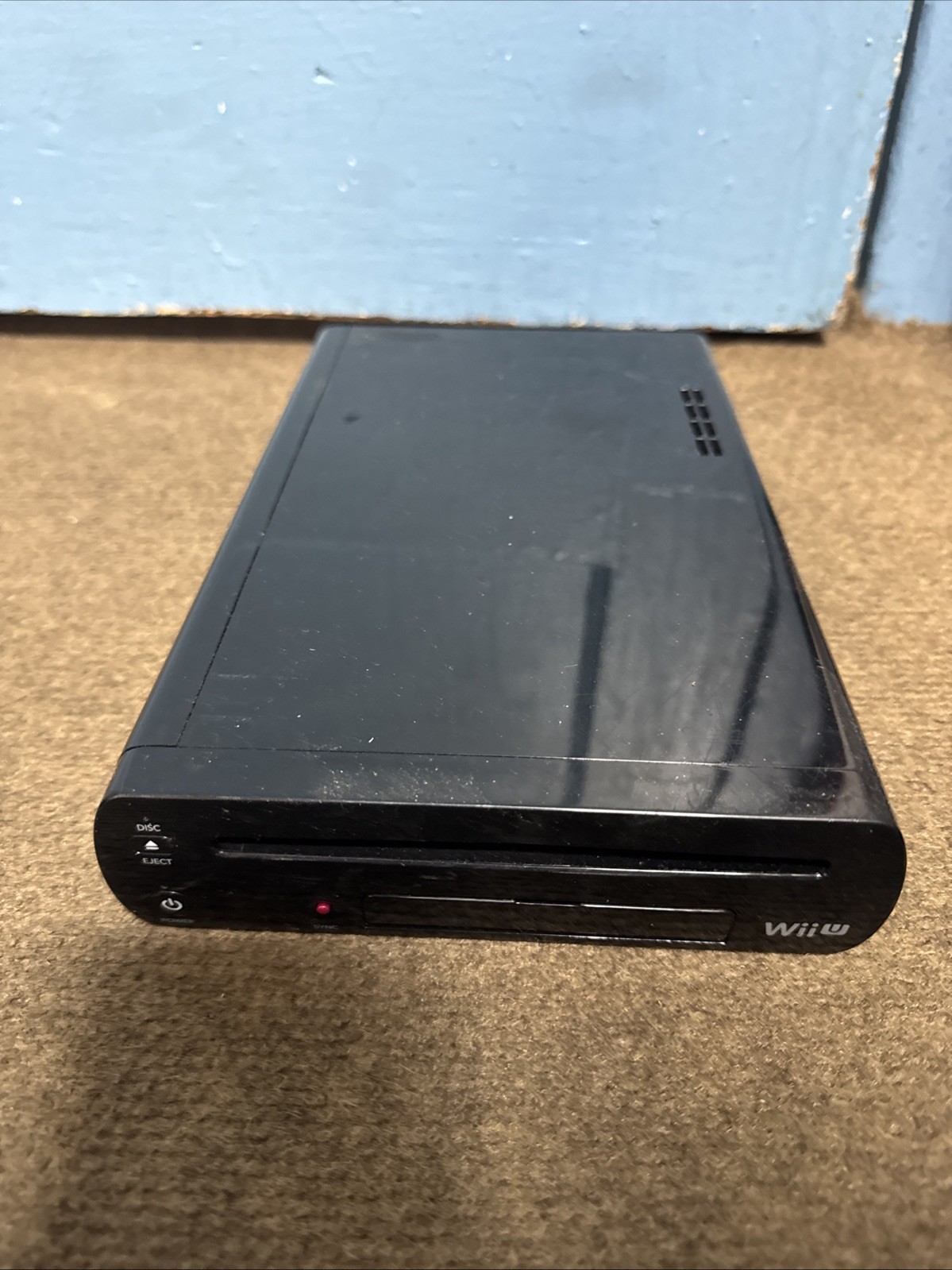 Nintendo Wii U Console Black 32GB WUP-101(02) HDMI Wi-Fi Console Only UNTESTED