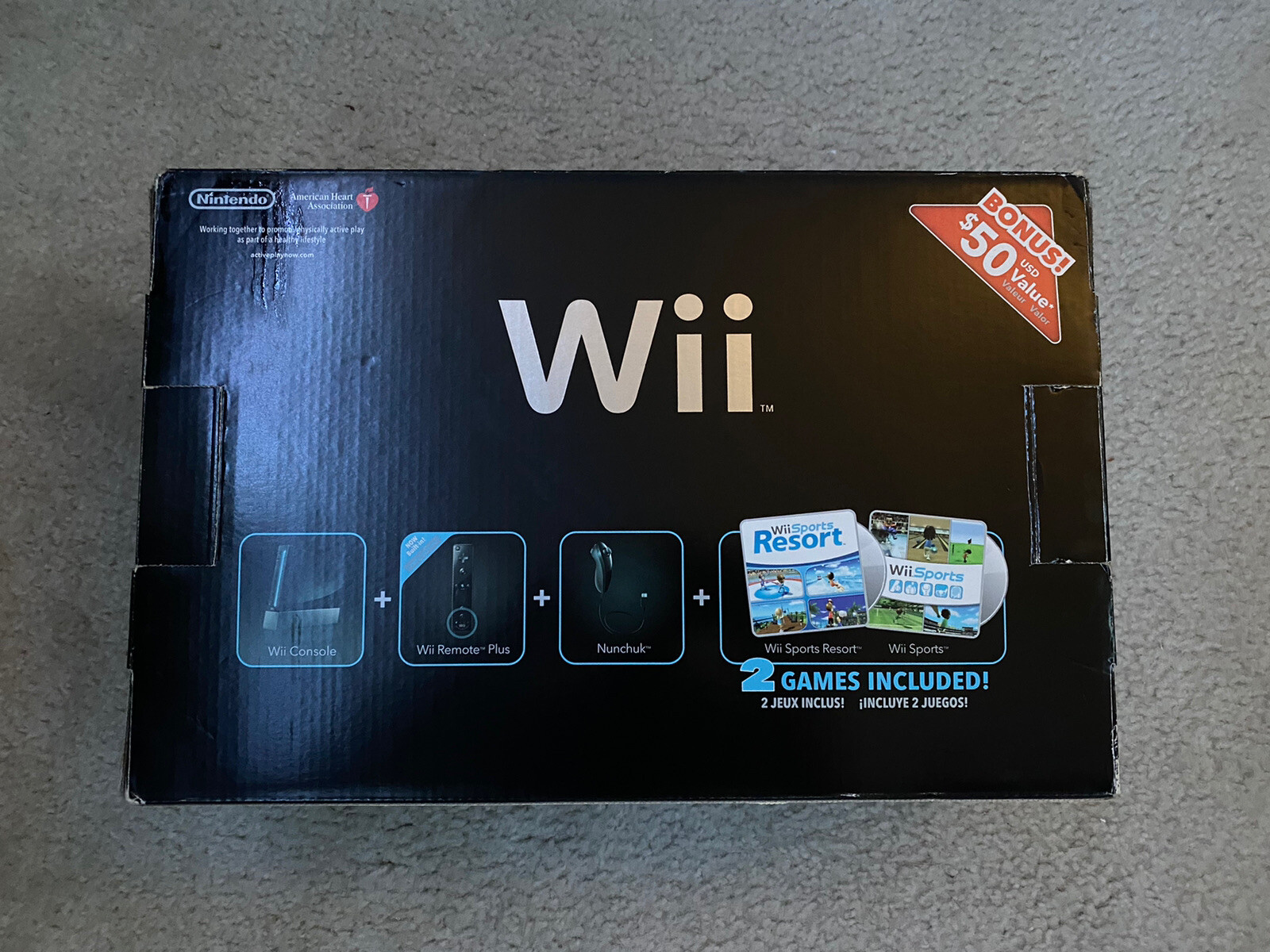 Nintendo Wii Wii Sports Resort and Wii Remote Plus Console – Black