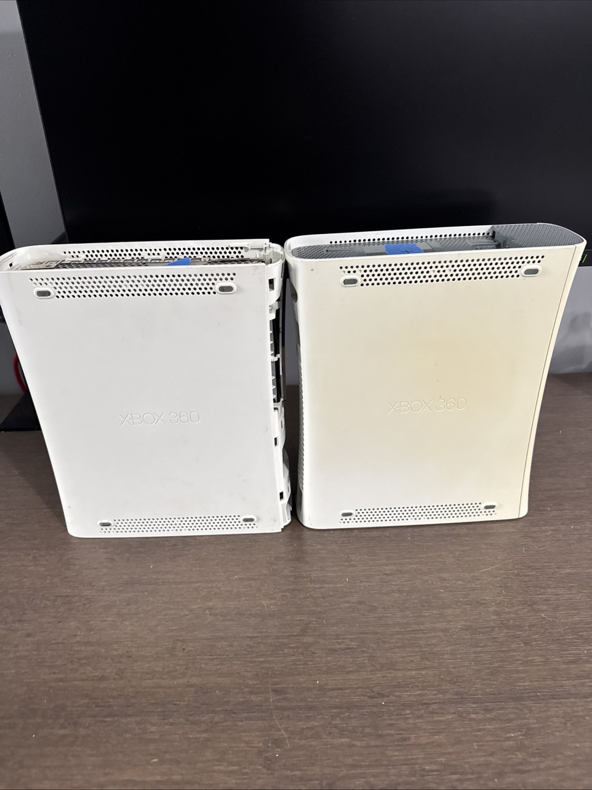 Lot of 2 Microsoft Xbox 360 Zephyr Consoles FOR PARTS OR REPAIR