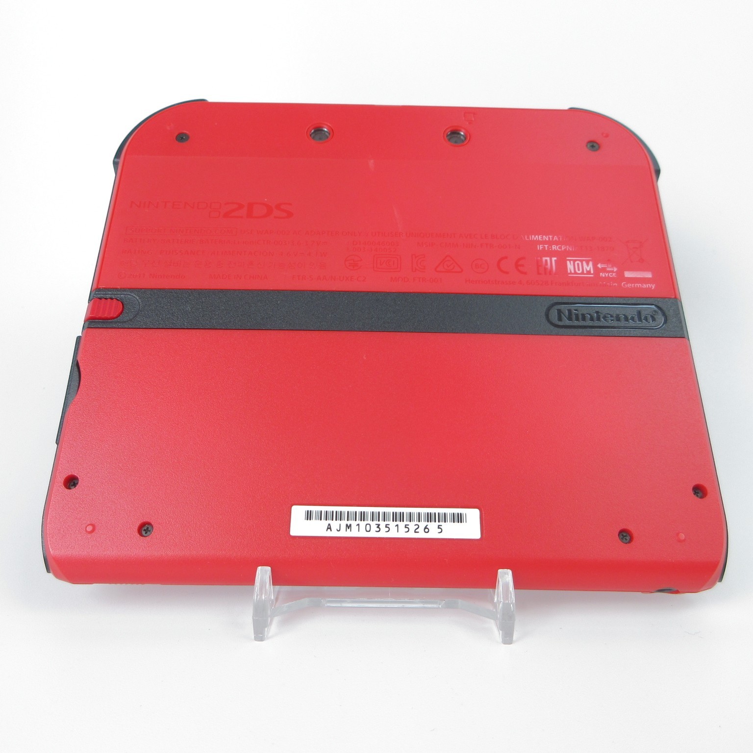 【Excellent】Nintendo 2DS Red Console ONLY Japanese Edition #RET1202/01