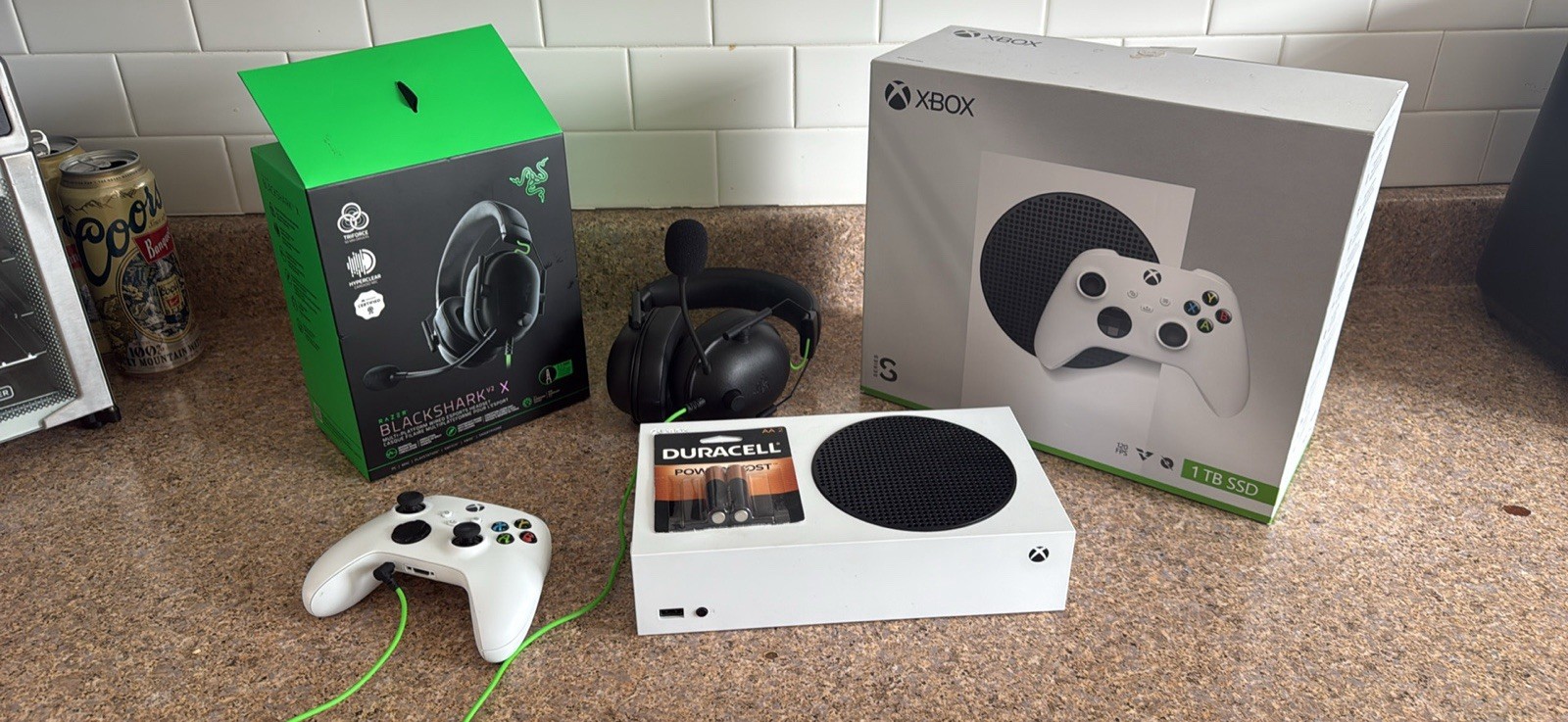 Microsoft Xbox Series S 1TB Console with Controller, Razer Headset, Wi-Fi
