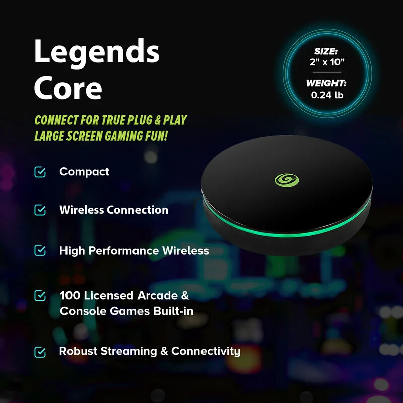 AtGames Mini Legends Core, Plug and Play Arcade Game Console (CORE ONLY)