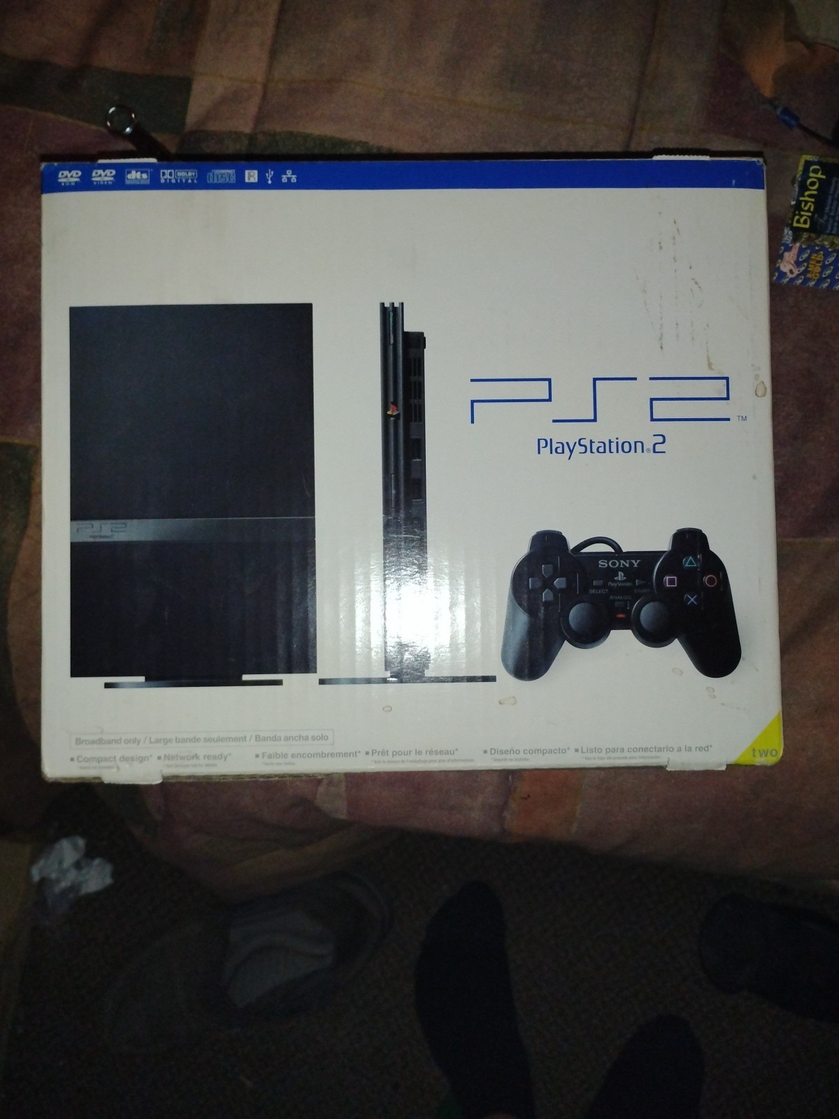 Sony PlayStation 2 Slim Launch Edition Charcoal Black Console (SCPH-75001CB)