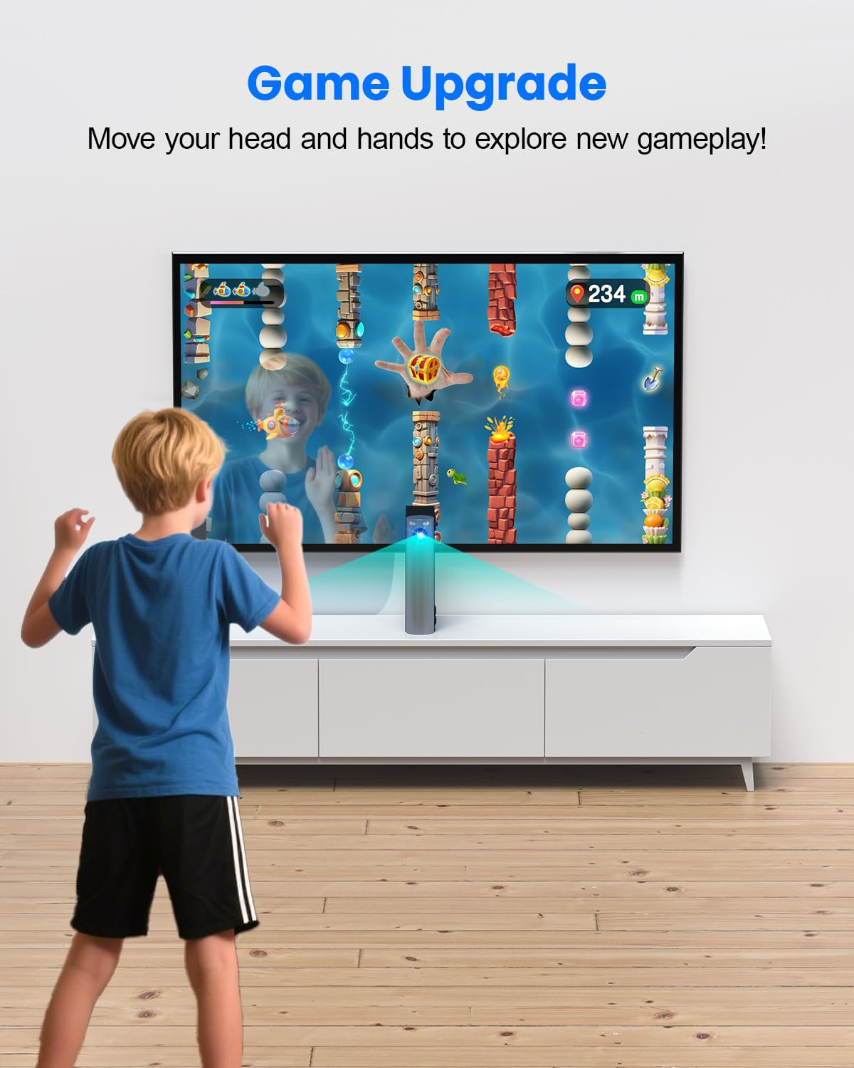 AR Motion Gaming Console for Kids – Active Video Game System with 21 Built-In Ga