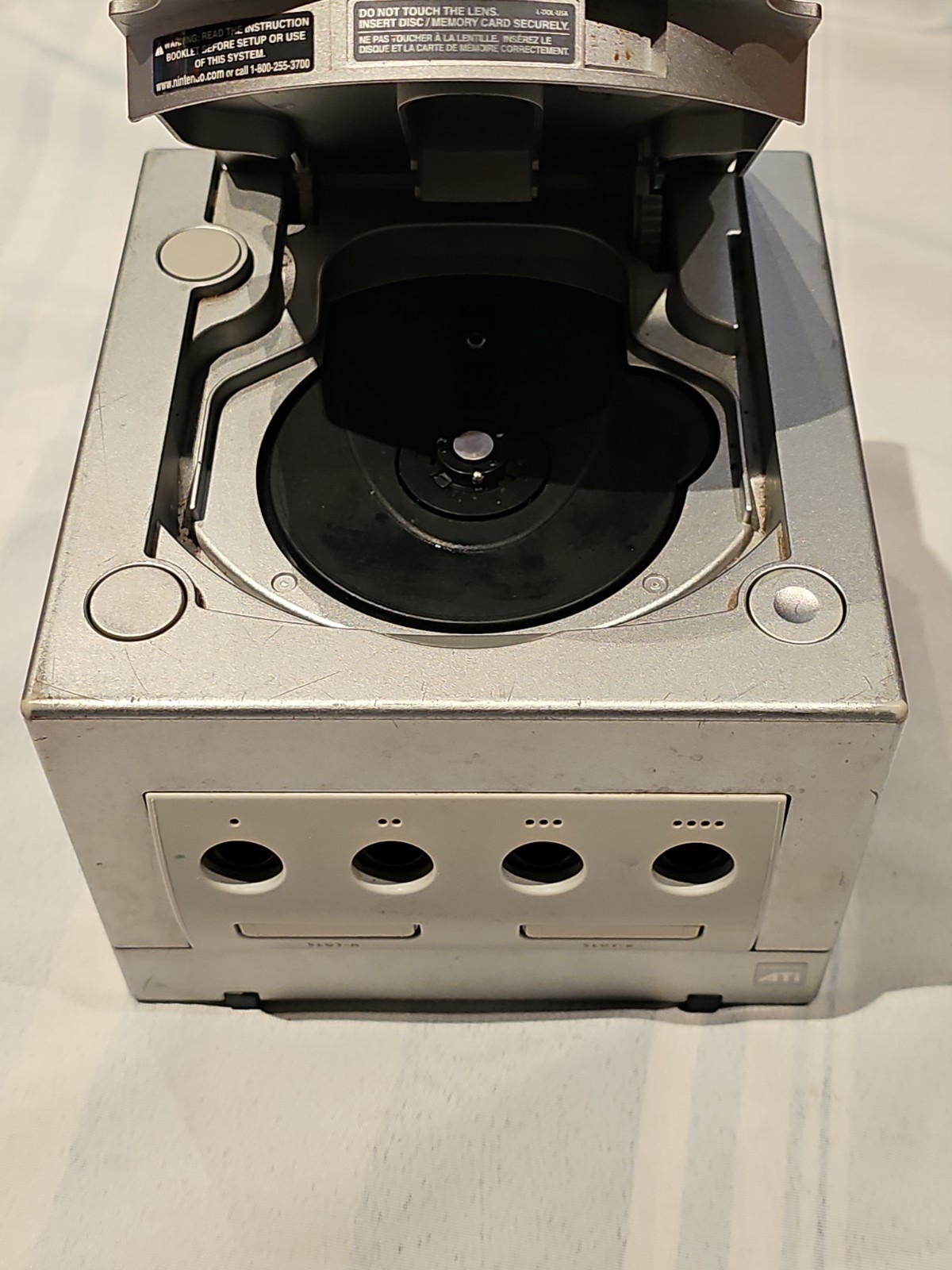 AS pictured Nintendo GameCube DOL-101 Gaming System SILVER Console w/ Controller