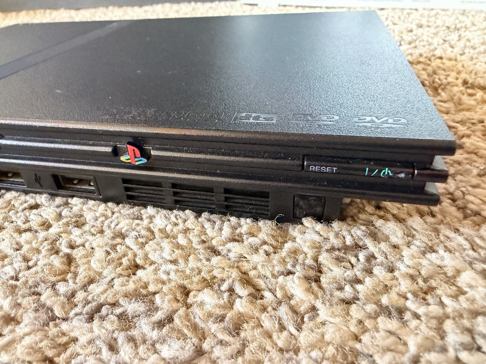Sony PlayStation 2 Slim Launch Edition Charcoal Black Console (SCPH-77001CB) CIB