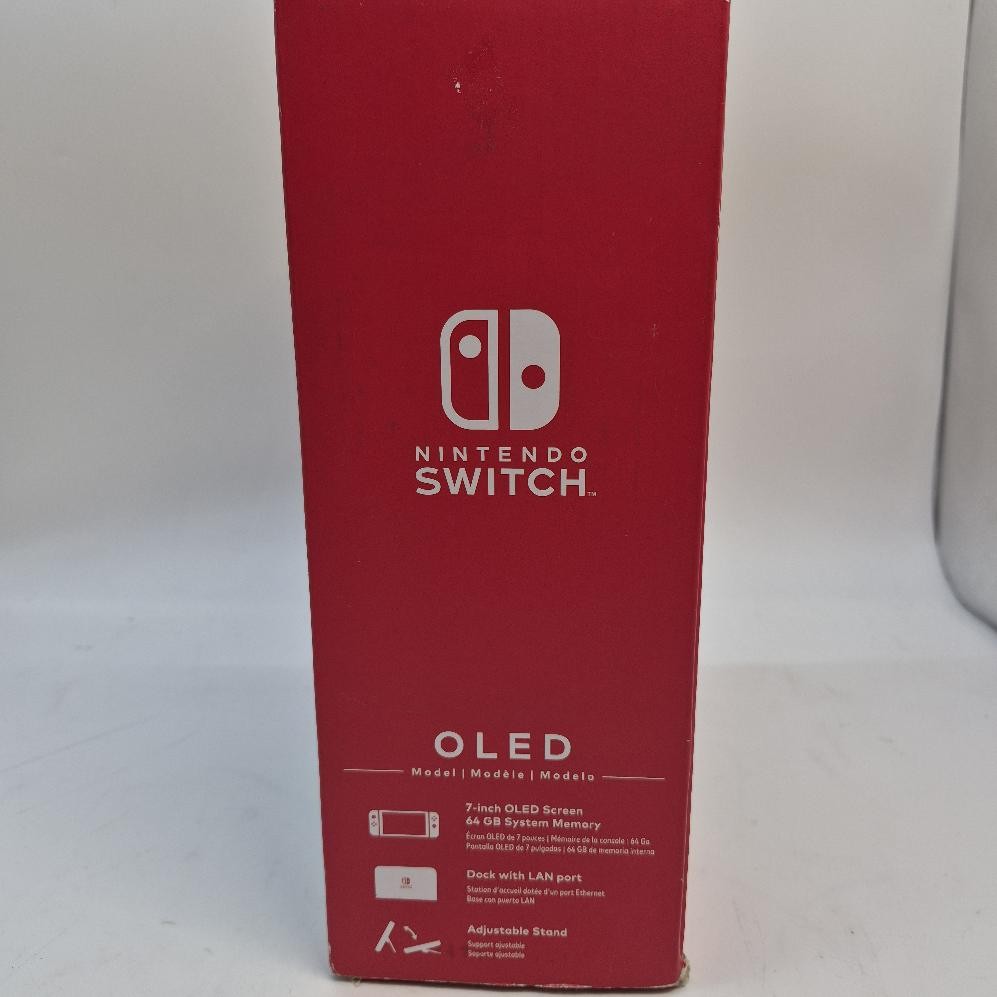 Nintendo Switch OLED 64GB Hybrid Game Console White Complete CIB (GO1069255)