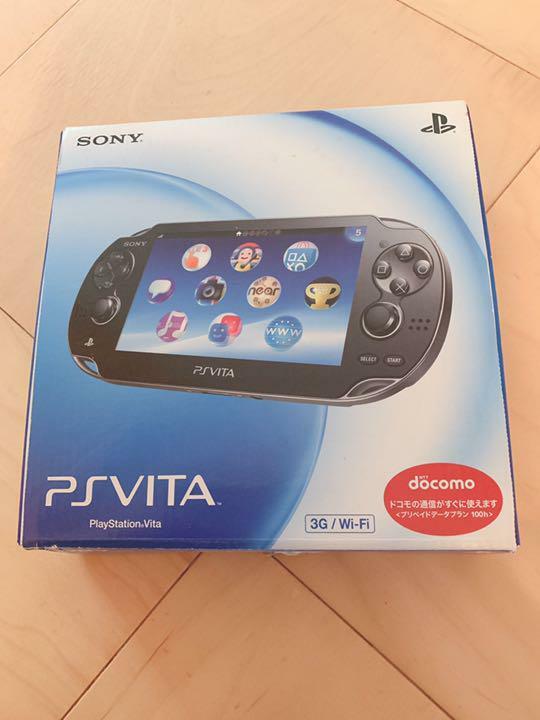 Sony PS Vita crystal black Wi-Fi model PCH-1000 ZA01 “box from jAPAN
