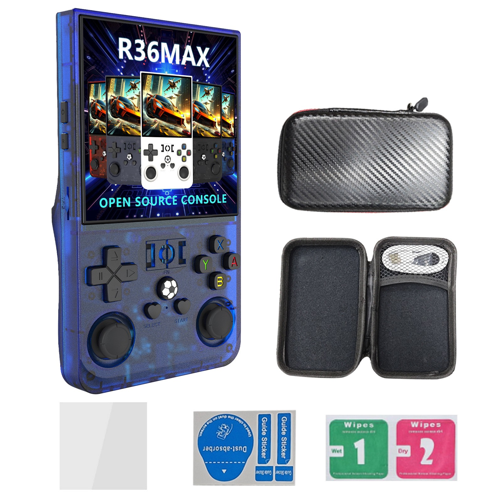R36max 4 Inch Super Screen Open Source Handheld Game Console Linu 15000+Games