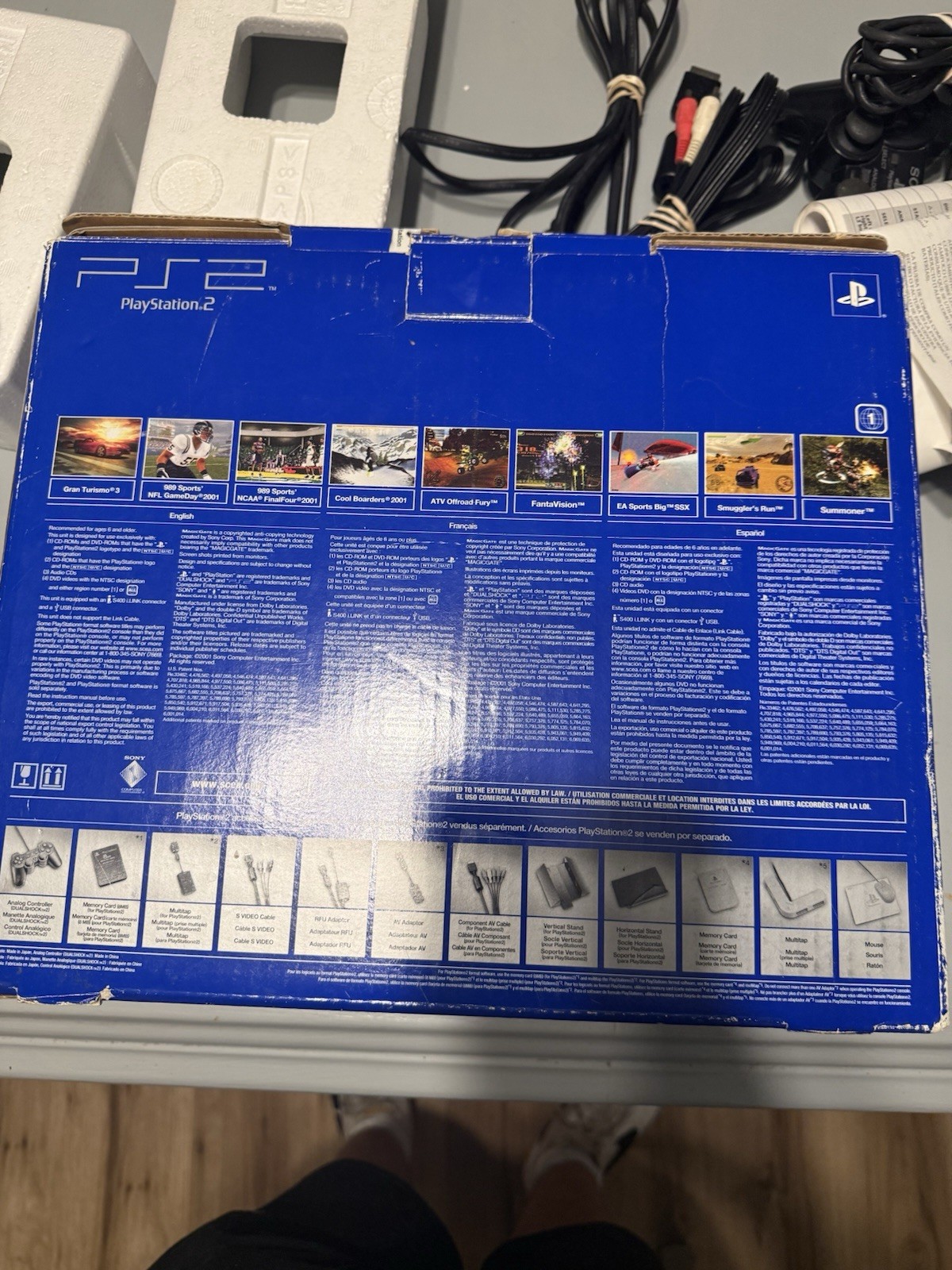 Sony PlayStation 2 Console In Box Tested Working