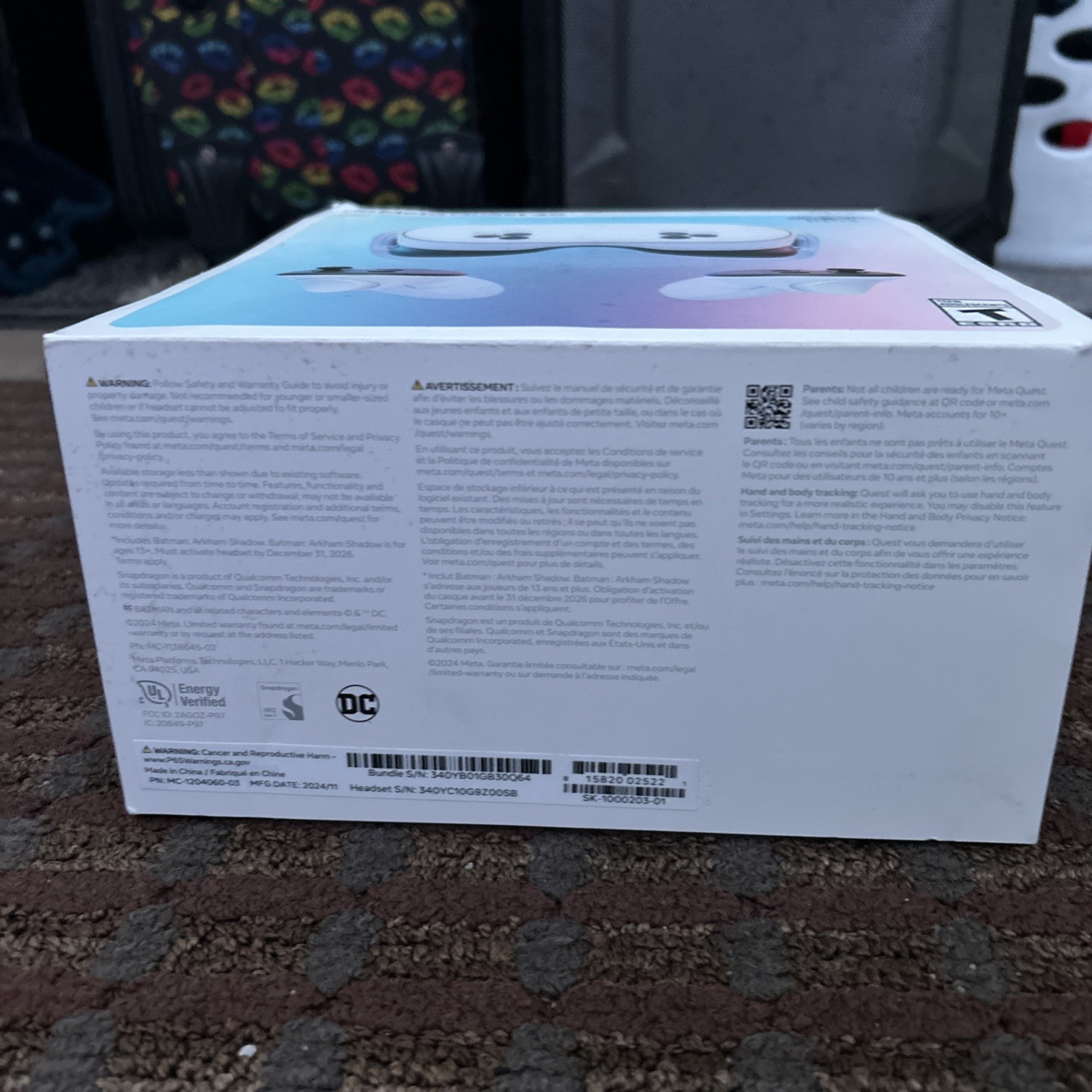 Meta Quest 3S Virtual Reality Headset 128GB White Used