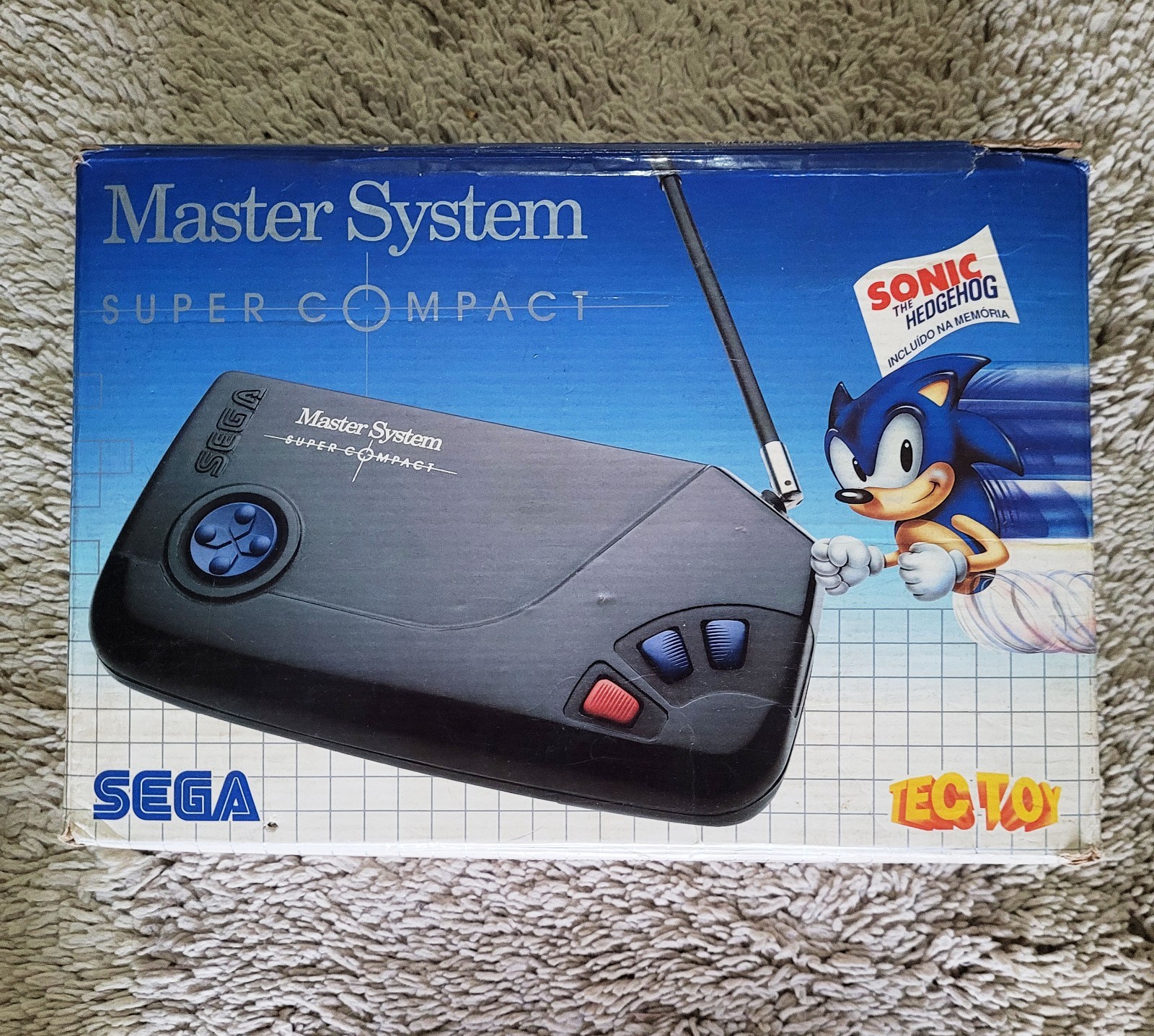 RARE: MASTER SYSTEM SUPER COMPACT CIB W/ ORIGINAL BOXSET BY TECTOY BRAZIL 🔥