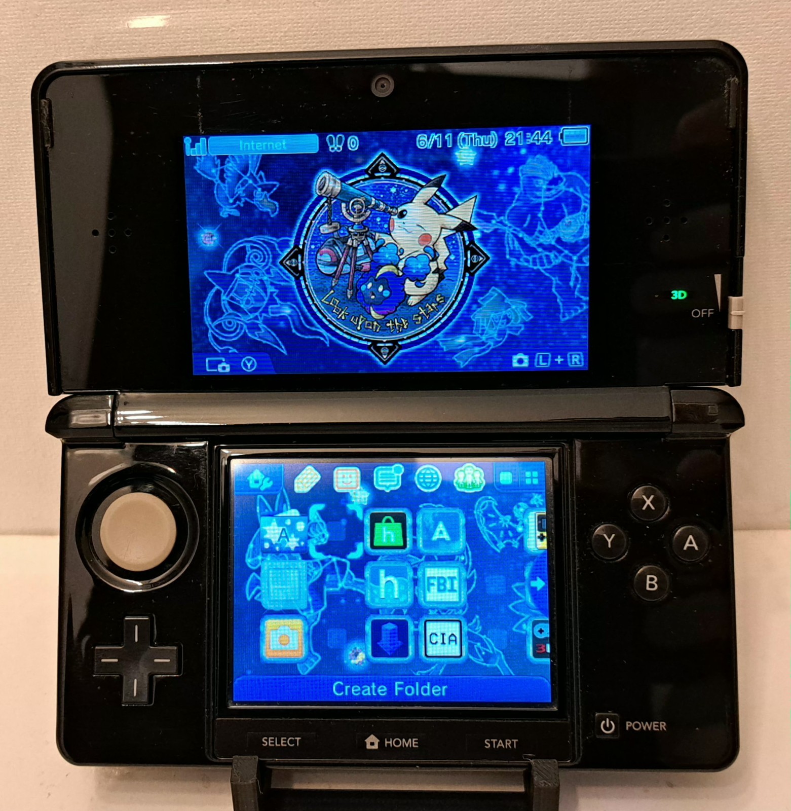 AUTHENTIC Nintendo 3DS 128GB Handheld Video Game Console BUNDLE – Black – SALE