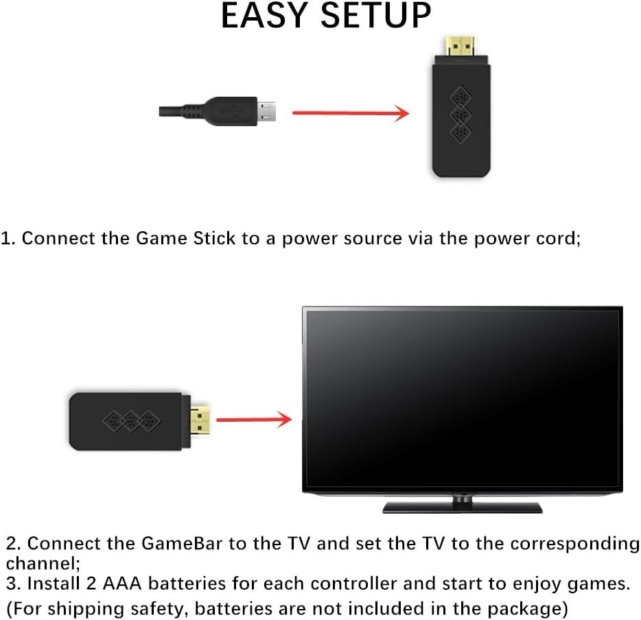 Extreme Mini Game Box 8 Bit Entertainment HDMI 2.4G NES Game – 500+ Games