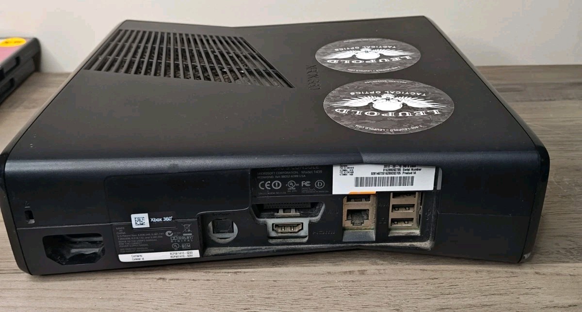 Xbox 360 S Console (Model 1439) Red Ring – No Cords or Controller As‑Is