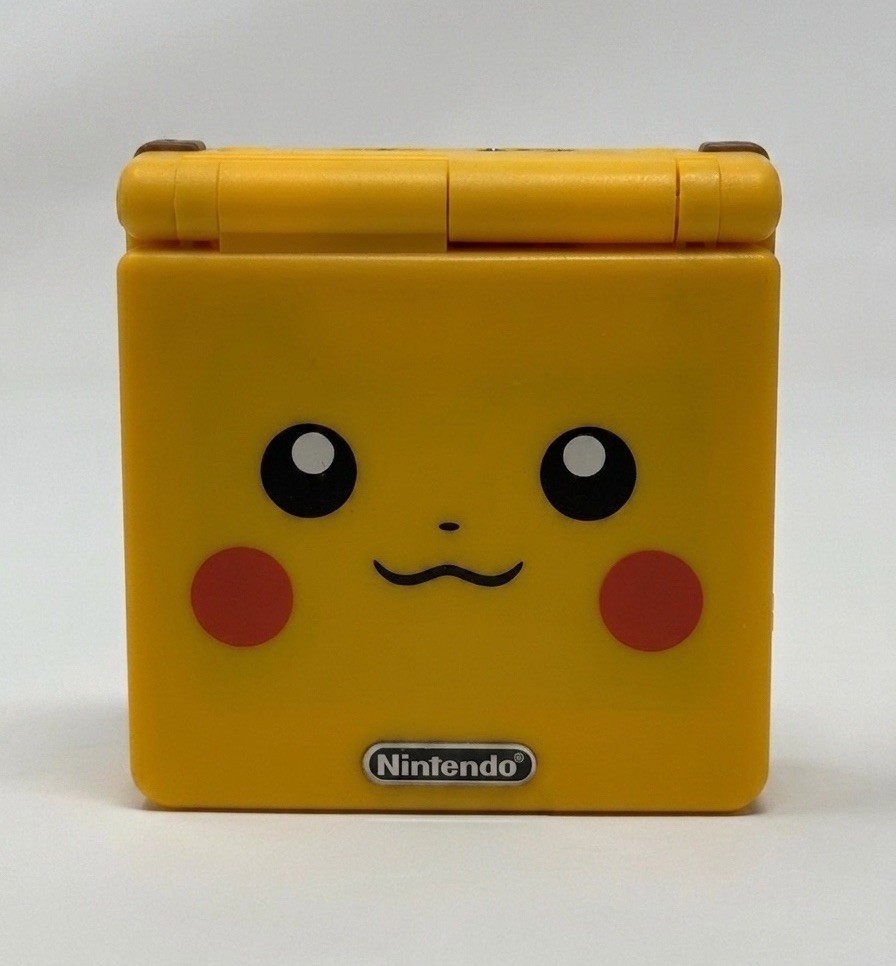 Gameboy Advance GBA SP Pokemon Pikachu Nintendo System AGS-101 Double Brightness