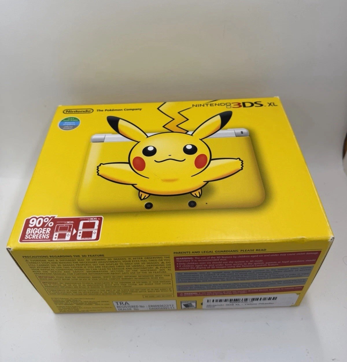 Nintendo 3DS XL Pikachu Special Edition (2013) – Brand New