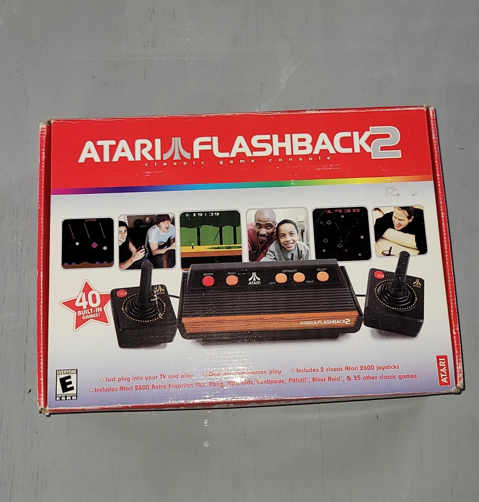 New Open Box! Atari Flashback 2 Classic Game Console with 40 Built in Games