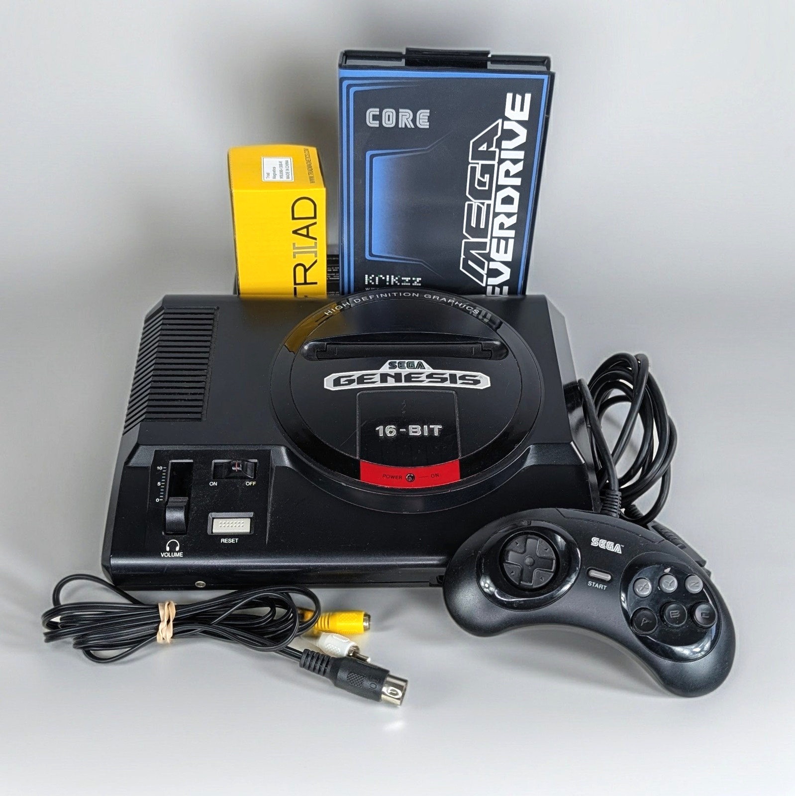 Sega Genesis Model 1 High-Definition Graphics MK-1601 Console w Mega Everdrive