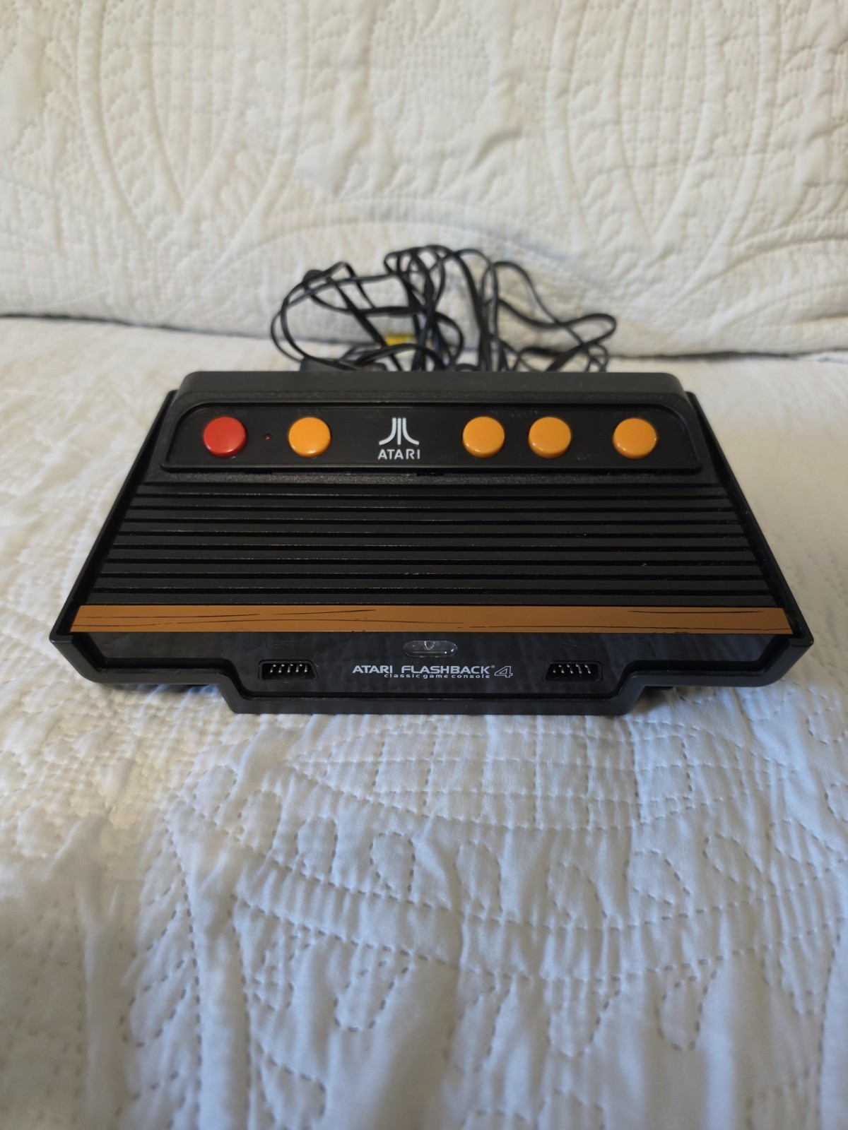 Atari Flashback 4 Console & Cords PARTS OR REPAIR No Power