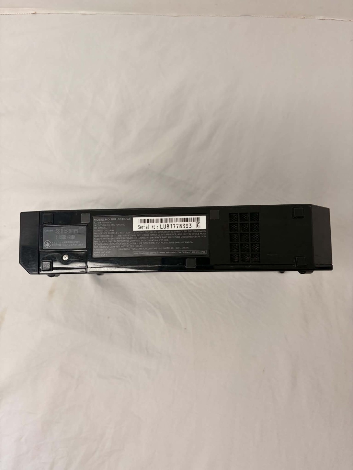 Nintendo Wii Black Console Only Model RVL-101 Replacement System – Parts/Repair