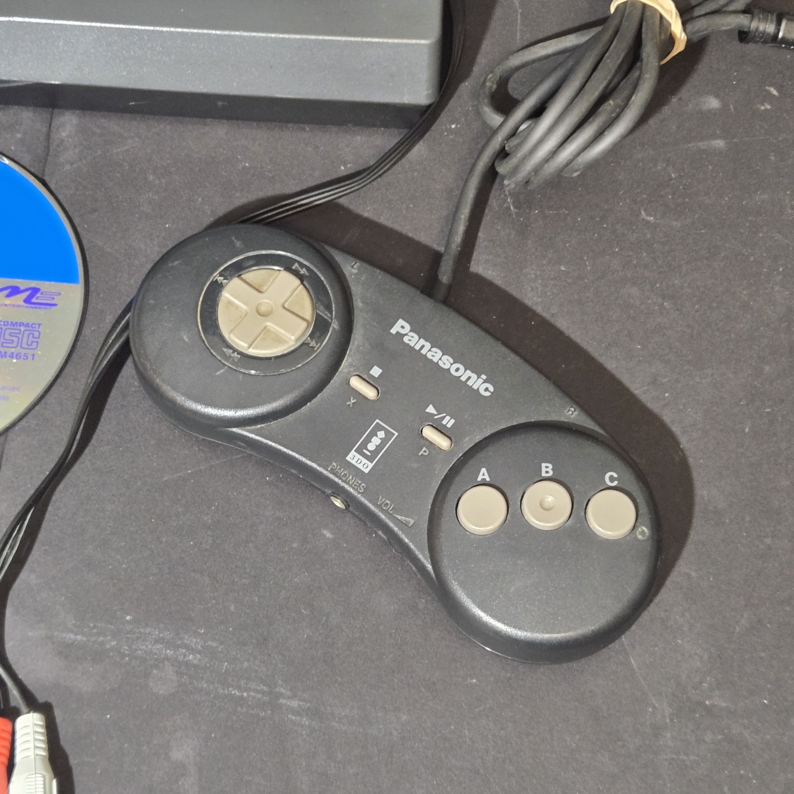 Panasonic 3DO FZ-10 System Console Bundle 2 Controllers + STRAHL Game, Tested Wk