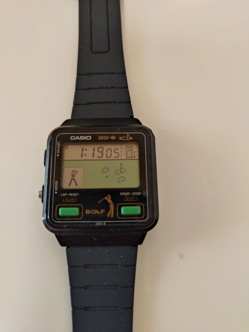 gamewatch Working Item Casio Dg-8 Golf Timer Game Watch Digital Japan