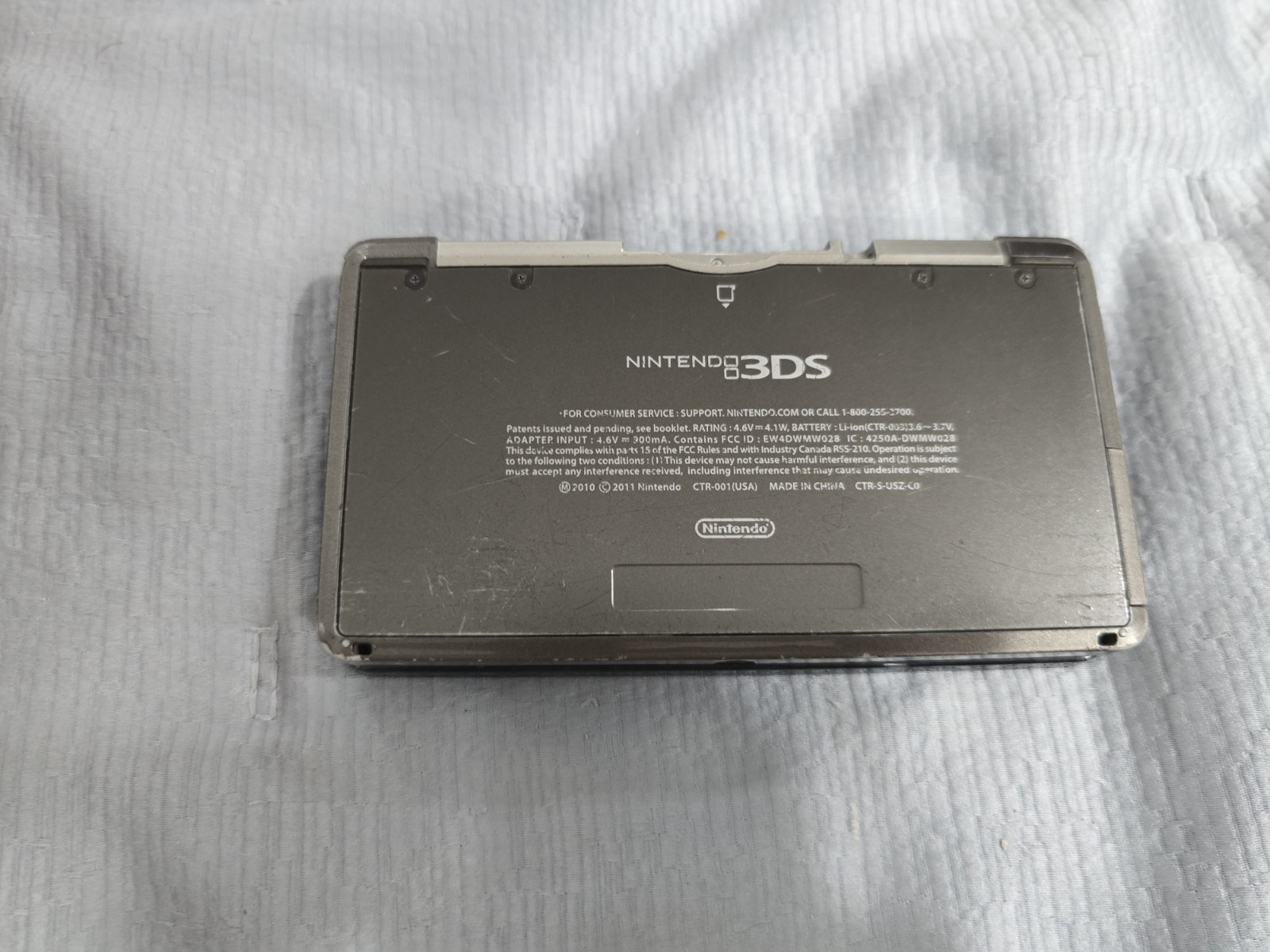 Nintendo 3DS Cosmo Black Handheld Console System CTR-001