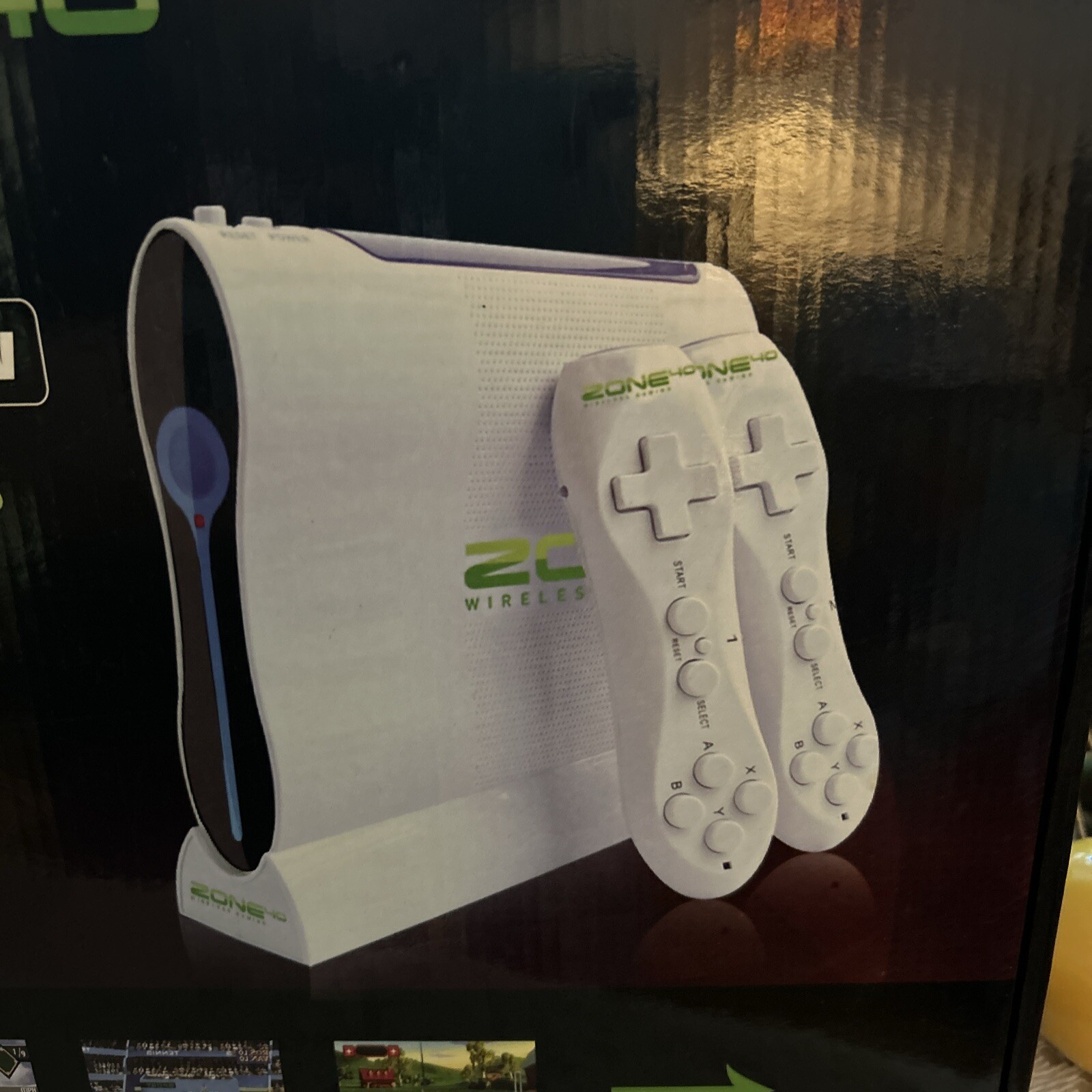 ZONE 40 WIRELESS GAMING Console With 2 Wireless Controllers 40 Plus Games