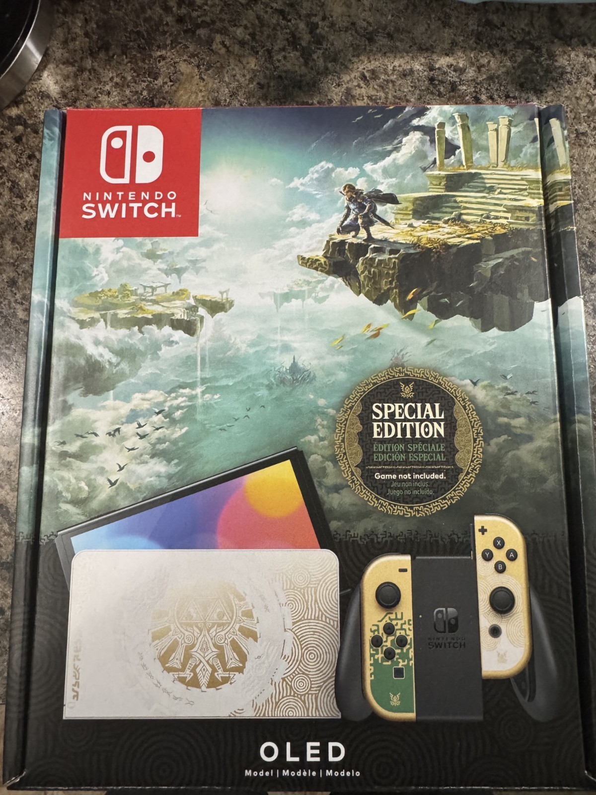 Nintendo Switch OLED Special Edition 64GB White/Gold/Green HDMI LAN Dock