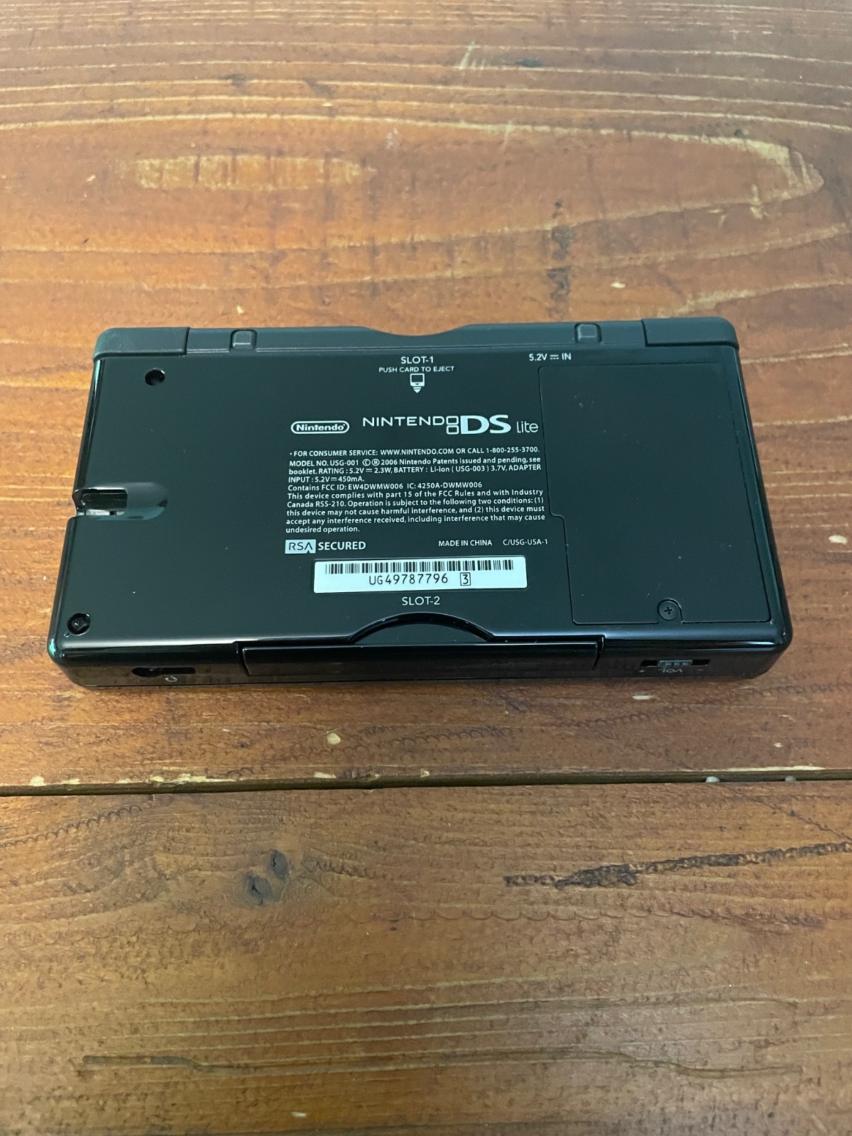 Nintendo DS Lite Handheld System – Onyx Black Complete Box