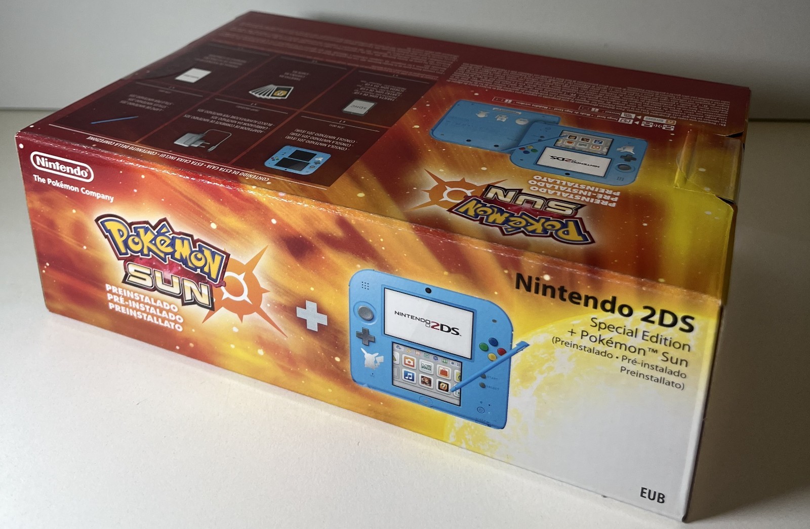NINTENDO 2DS CONSOLE POKEMON SUN LIMITED NEW FACTORY SEALED 2016