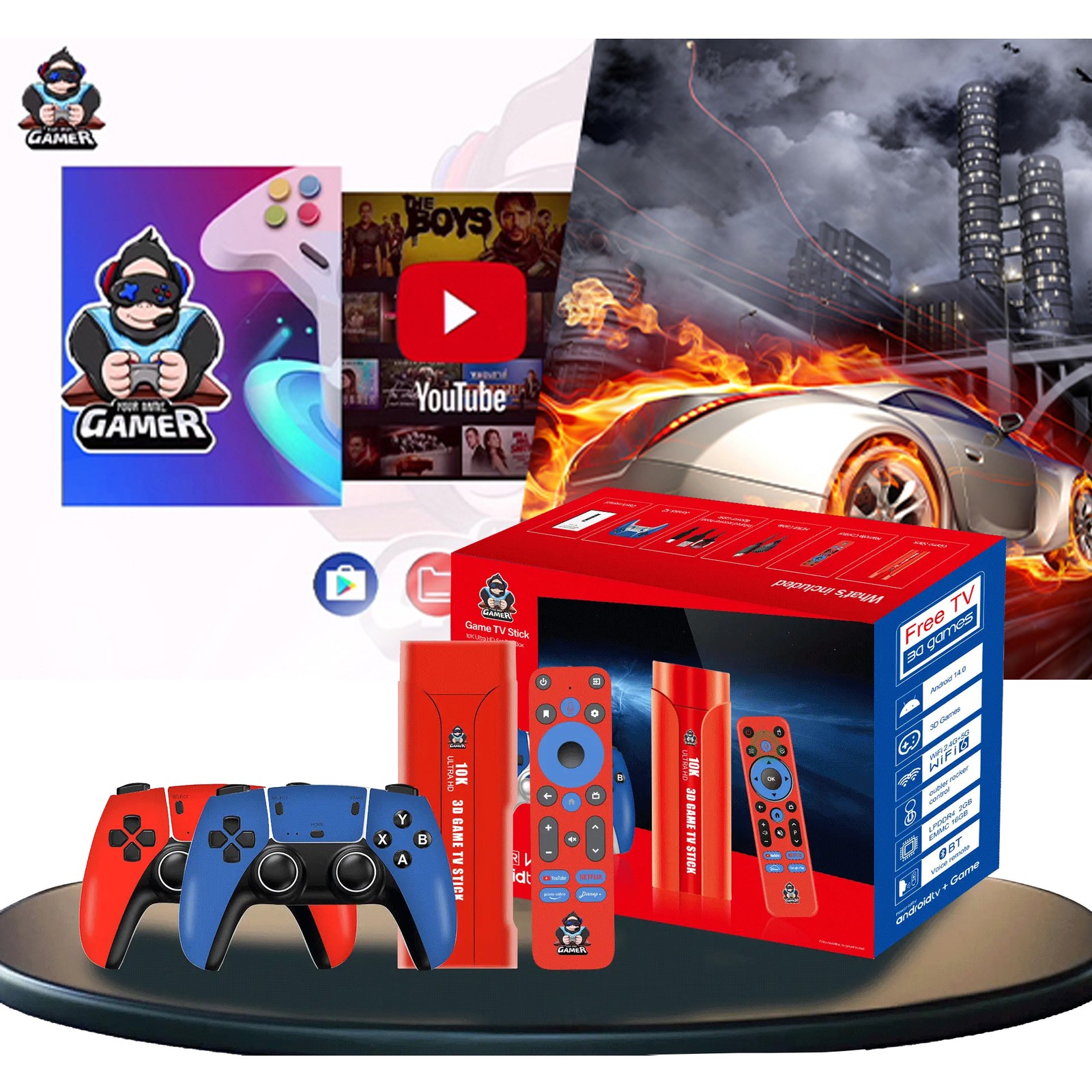 Game Stick Retro Video Games Console