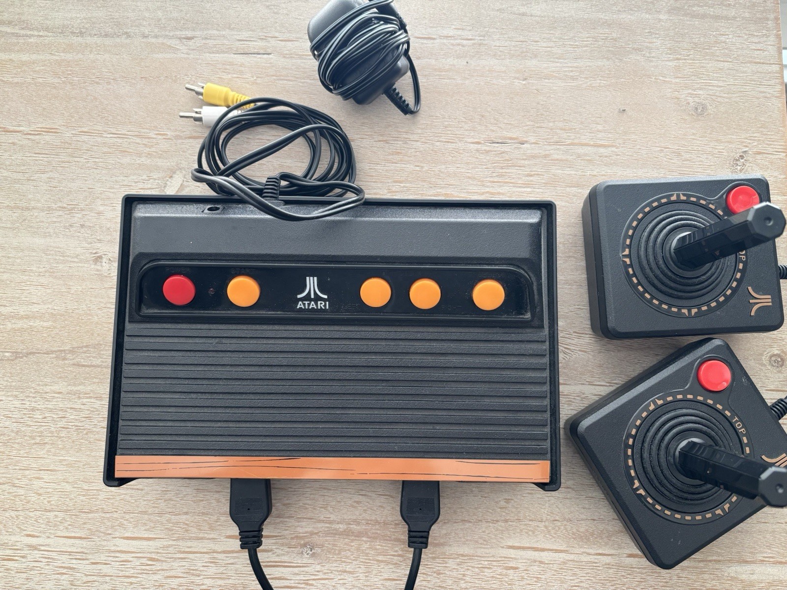 Atari Flashback Game Console with Controllers and Cables