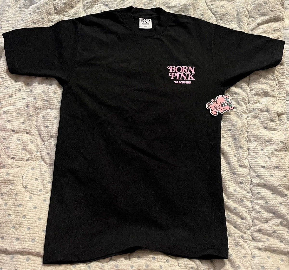 NEW BlackPink X Verdy Born Pink T-Shirt Size Small Pop-Up Girls Don’t Cry Black