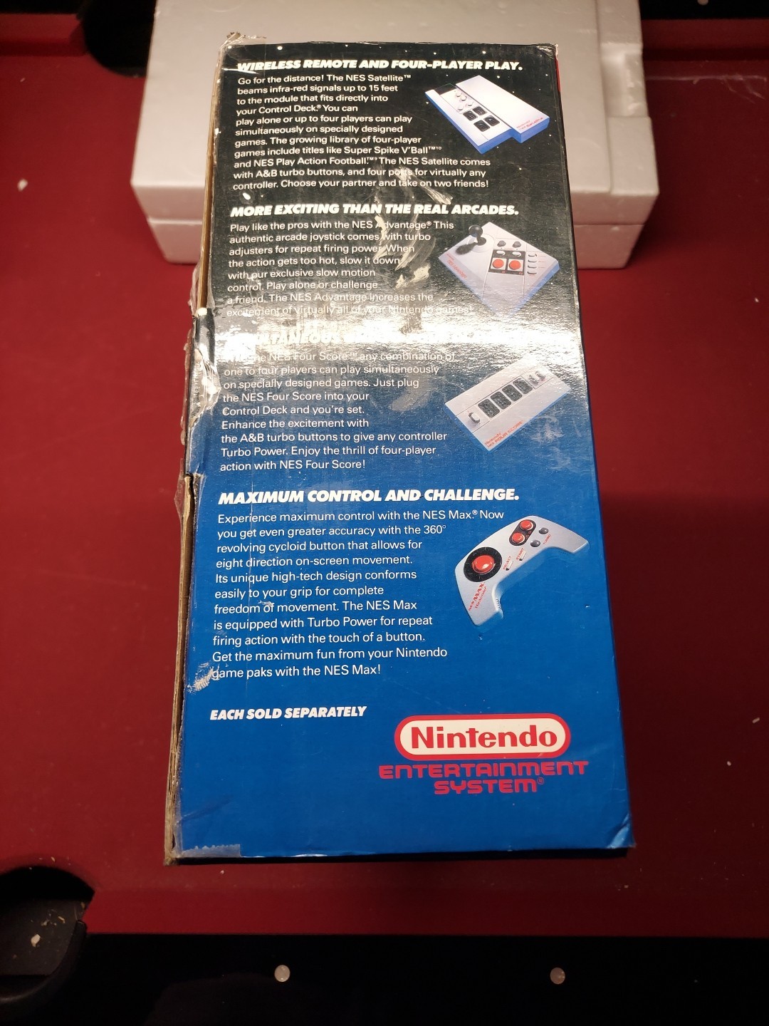 Nintendo NES Action Set Console System Tested Working Controllers Zapper Mario