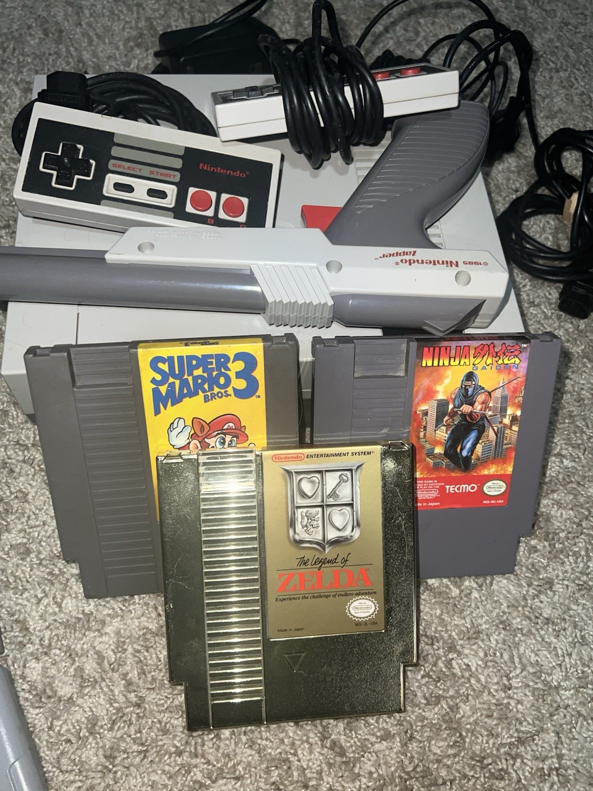 TESTED* RETRO NINTENDO Bundle with Accessories Controllers Games Etc See Pics